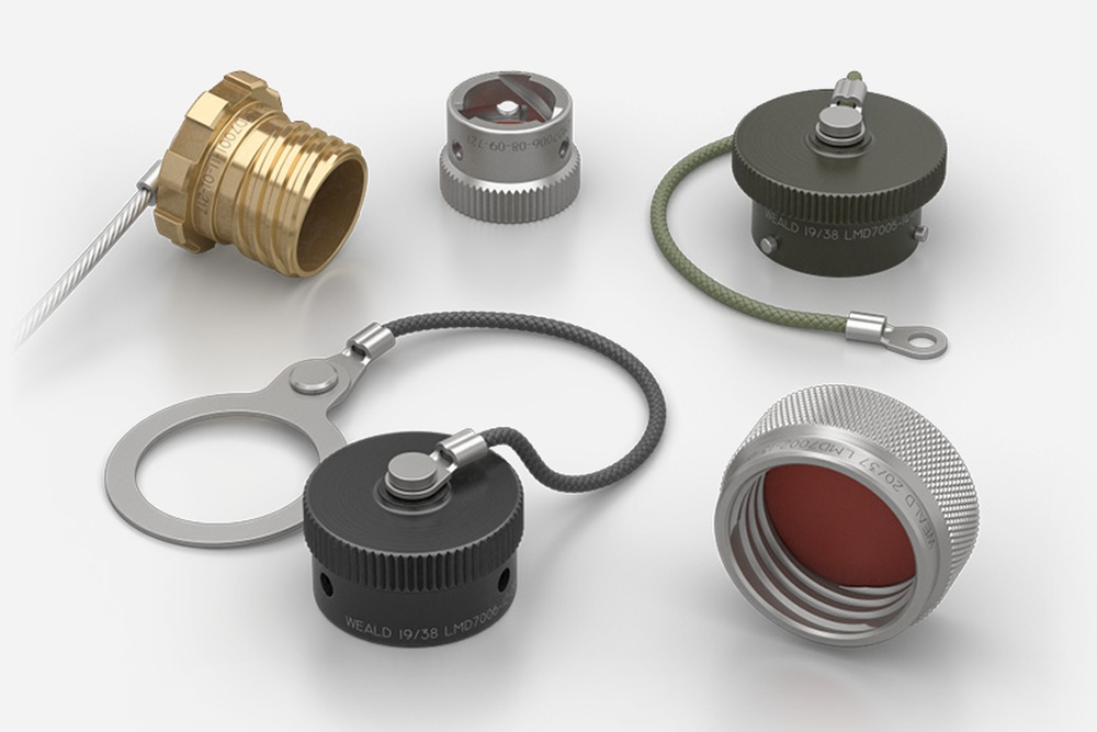 LMD7001/7002/7005/7006 Protective Caps for MIL-DTL-26482, D38999, JVS connectors